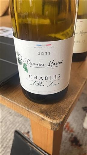 Burgundija Chablis Domaine Marini Vielles Vignes 2022