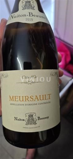 Burgundy Meursault Nuiton-Beaunoy 2019