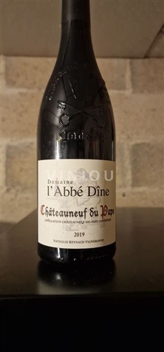 Rhônedalen Châteauneuf-du-Pape Domaine l'Abbé Dîne 2019