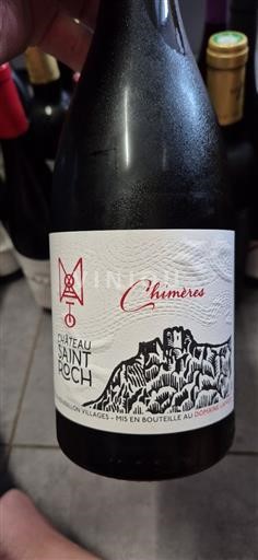 Vin Rouge sec Chimères Saint-Roch 2020 France Roussillon Côtes du Roussillon Villages AOC