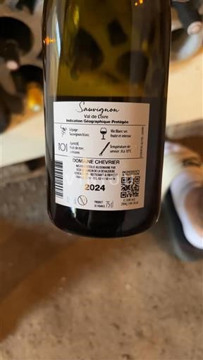 Dolina Loare Domaine Chevrier 2024
