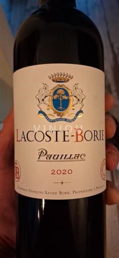 Bordeaux Pauillac Château Grand-Puy-Lacoste Lacoste Borie 2020
