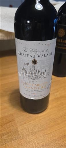Bordeaux Saint-Émilion Grand Cru Grand Cru Château Valade La Chapelle 2017