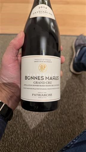 Burgundi Bonnes-mares Grand Cru Patriarche Père & Fils 2014