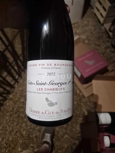 Burgundi Määrittelemätön Premier Cru Domaine Clos des Poulettes Les Chabœufs 2022