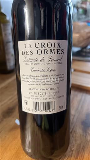 Burdeos Lalande-de-Pomerol La Croix des Ormes des Roses 2023