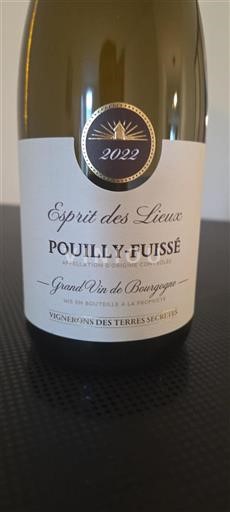 Burgundy Pouilly-Fuissé Grand Cru Vignerons des Terres Secrètes Esprit des Lieux 2022