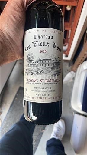 Bordéus Lussac-Saint-Émilion Château Les Vieux Rocs 2020