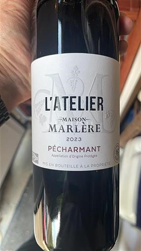 South West Pécharmant Maison Marlère L'Atelier 2023