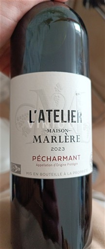 Tây Nam Pécharmant Maison Marlère L'Atelier 2023