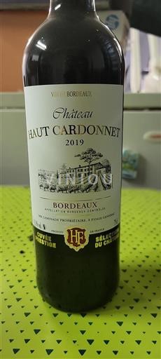 Bordéus Château Haut Cardonnet Prestige 2019
