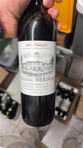 Bordeaux Saint-Émilion Château Merissac 1988