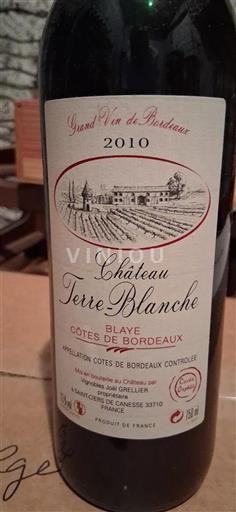 Burdeos Blaye-Côtes de Burdeos Château Terre-Blanche Orphée 2010