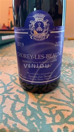 Burgundija Chorey-lès-Beaune Domaine Durand Les Beaumonts 2019