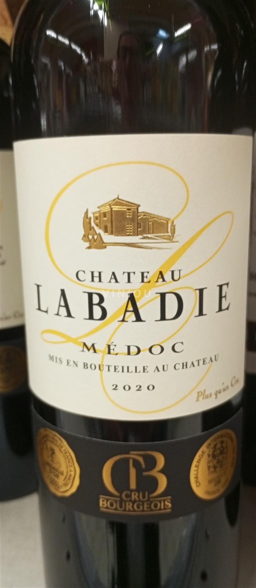 Bordeaux Médoc Cru Bourgeois Château Labadie 2020