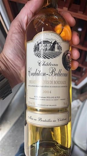 Bordeaux Premières Côtes de Bordeaux Château Crabitan-Bellevue 2014