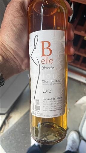 Southwest Côtes de Duras Domaine La Belle Effrontée 2012