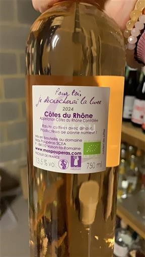 Valle del Rodano Côtes-du-Rhône Mas Pouperas Pour toi, je décrocherai la lune 2024