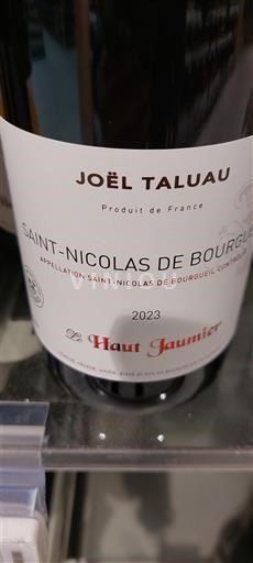 Thung lũng sông Loire Saint-Nicolas-De-Bourgueil Joël Taluau Le Haut Jaumier 2023