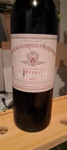 Bordeaux Médoc Cru Bourgeois Château Guiraud Peyrebon 1997