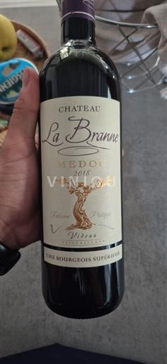Burdeos Médoc Cru Bourgeois Supérieur Château La Branne 2018