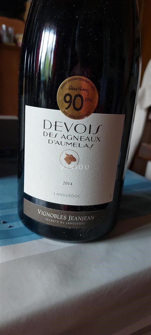 Languedoc Vignobles Jeanjean Devois des Agneaux d'Aumelas 2014