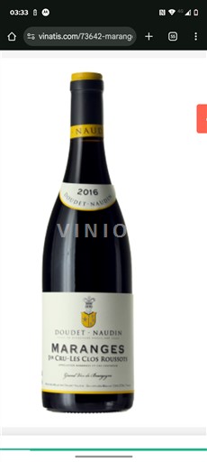 Bourgondië Maranges Premier Cru Doudet-Naudin Les Clos Roussots 2023