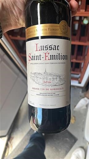 Bordeaux Lussac-Saint-Émilion Maison Johanès Boubée 2016