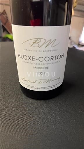 Burgundi Aloxe-Corton Grand Cru Bertrand de Monceny Merisi%c3%a8re 2021