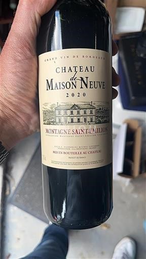 Burdeos Montagne-Saint-Émilion Château Maison Neuve 2020