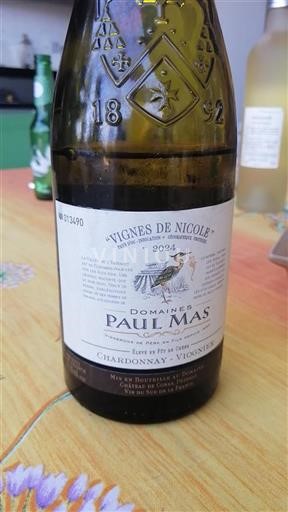 Languedoc-Roussillon Pays d'Oc Domaine S Paul Mas Vignes de Nicole 2024