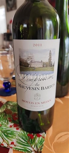 Bordeaux Moulis-en-Médoc Château Mauvesin Barton L'Impression 2011