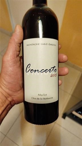 Bordeaux Montagne-saint-émilion Clos de la Barbanne Concerto 2015