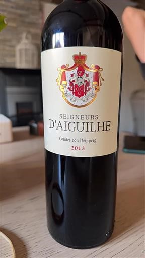 Bordeaux Not Specified Seigneurs Aiguilhe 2013