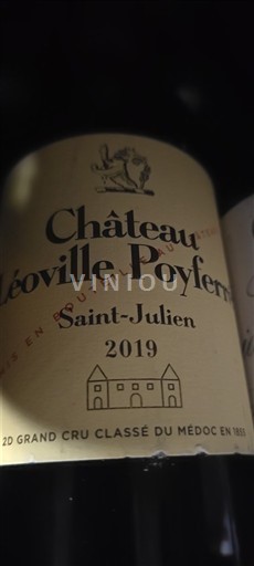 Bordeaux Saint-Julien Grand Cru Château Léoville Poyferré 2019