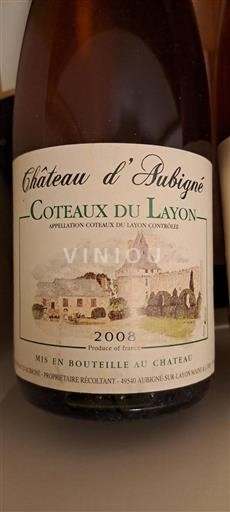 Loire Valley Coteaux-du-Layon Château Aubigné 2008