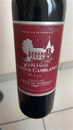 Bordoja Cadillac-kodra-të-Bordeaux-së Château Latour Camblanes 2020
