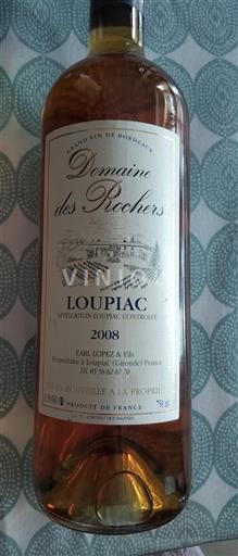 Bordeaux Loupiac Domaine Des Rochers 2008