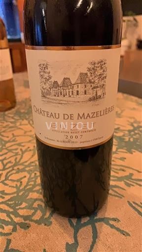 South West Buzet Château Mazelières 2007