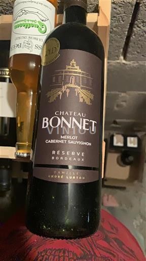 Bordeaux Château Bonnet Réserve Icke årgångsbetecknad