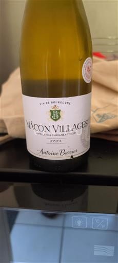 Bourgondië Mâcon en mâcon-dorpen Antoine Barrier 2023