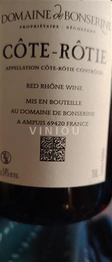 Valle del Ródano Côte-rôtie Domaine Bonserine 2018