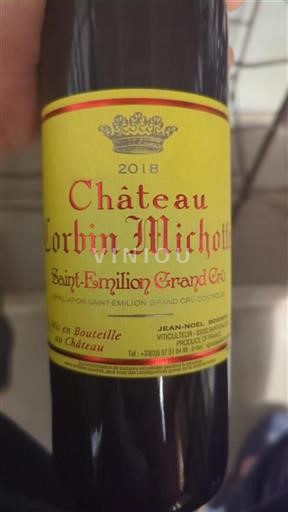 Bordéus Saint-Émilion Grand Cru Grand Cru Château Corbin Michotte 2018