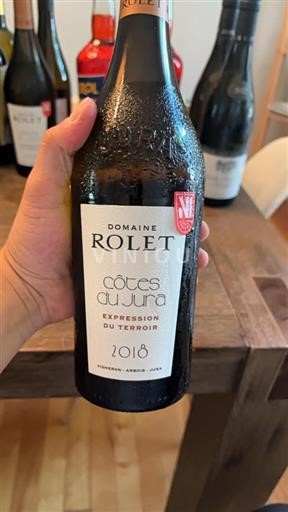 Vin Rouge sec Expression du Terroir Domaine Rolet 2018 France Jura Côtes-du-jura AOC