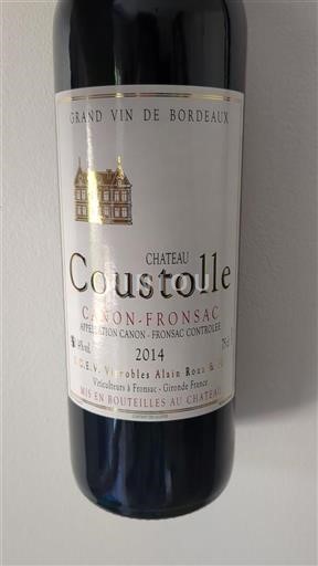 Burdeos Canon-Fronsac Château Coustolle 2014