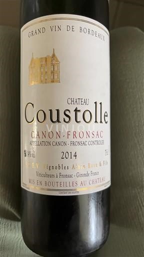 Bordeaux Canon-Fronsac Château Coustolle 2014