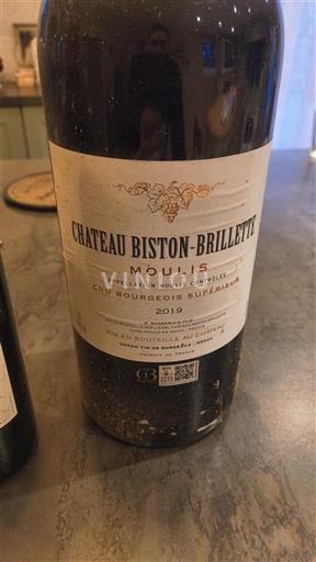 Bordeaux Ni doloceno Cru Bourgeois Supérieur Château Biston-Brillette 2019