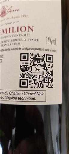 Bordeaux Saint-Émilion Château Cheval Noir Ikke årgangsbestemt