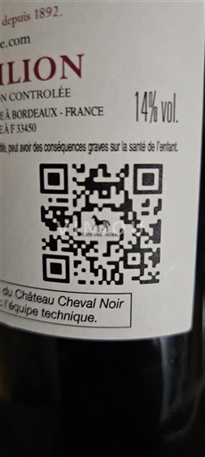Bordeaux Saint-Émilion Château Cheval Noir Không niên vụ