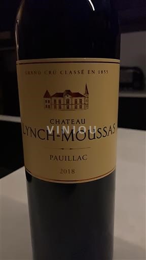 Bordeaux Pauillac Grand Cru Château Lynch-Moussas 2018